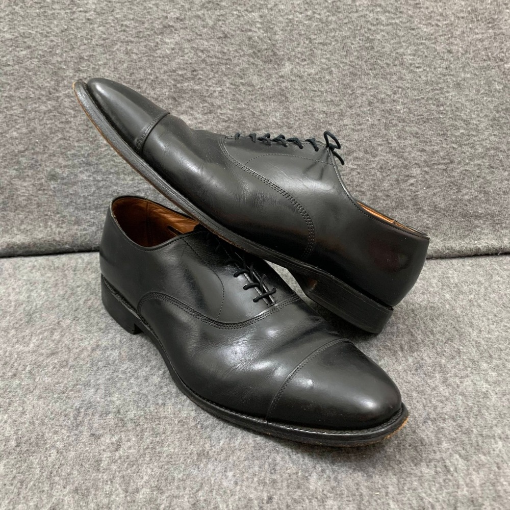 Allen Edmonds Park Avenue Black Leather Cap Toe Oxford Dress Shoes 10.5 D 5615